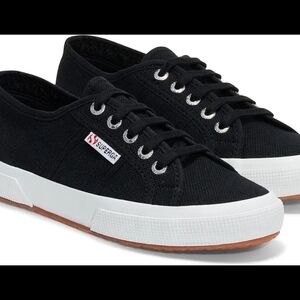 Superga Black Canvas Sneakers
